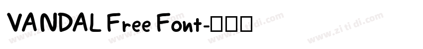 VANDAL Free Font字体转换